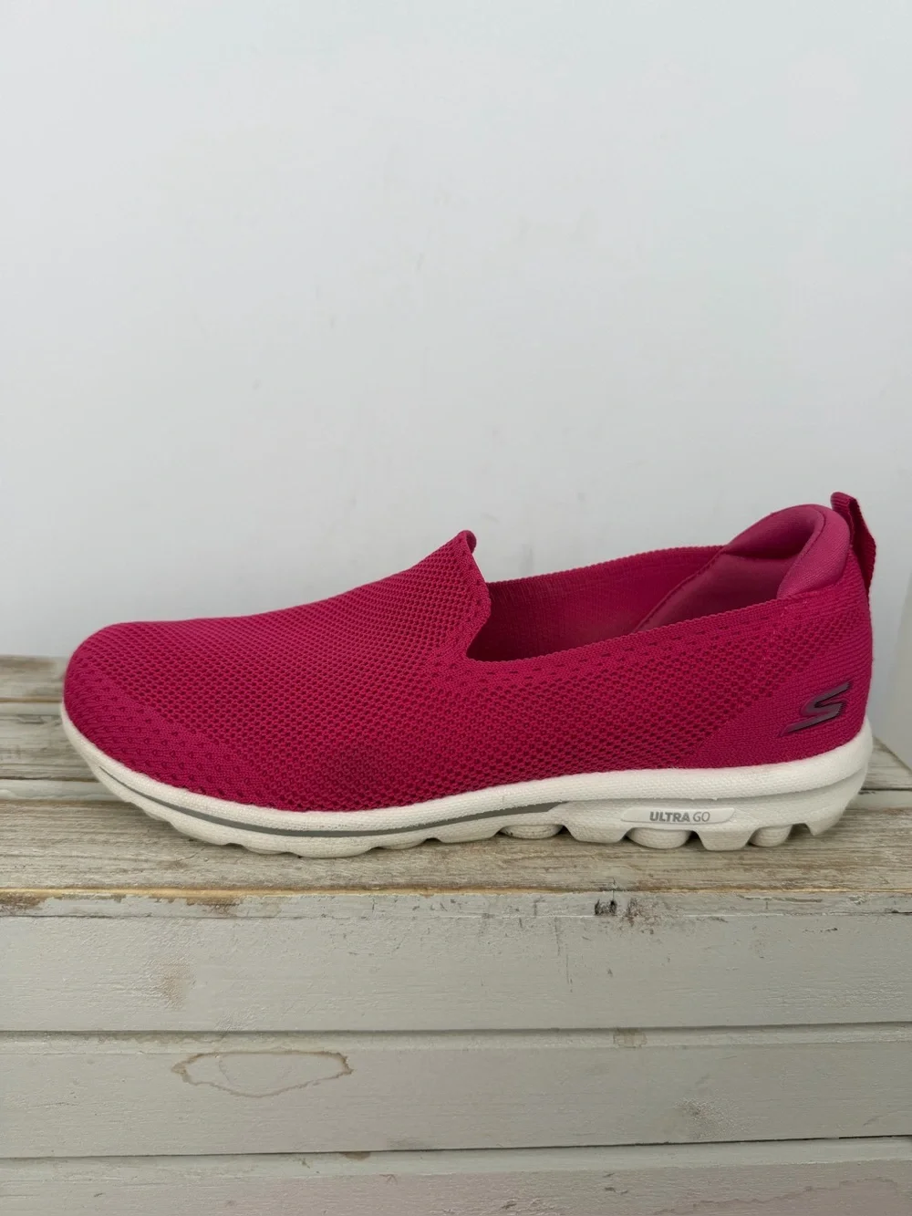Skechers GOwalk 5 slip-on walking shoes breathable mesh upper a Goga Mat Sz 8.5